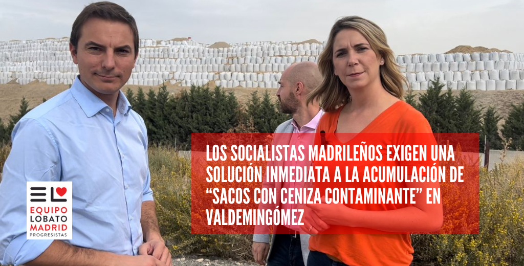 Mar Espinar ha destacado que “una vez más los ecologistas ponen en evidencia la nula gestión medioambiental que tiene el alcalde de Madrid, Martínez Almeida, con sacos de ceniza apilados sin control que son tóxicos para los vecinos''
