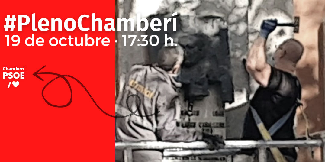 El Proximo 19 de octubre · 17:30 h., se cebrera el Pleno de la Junta de Distrito de Chamberí